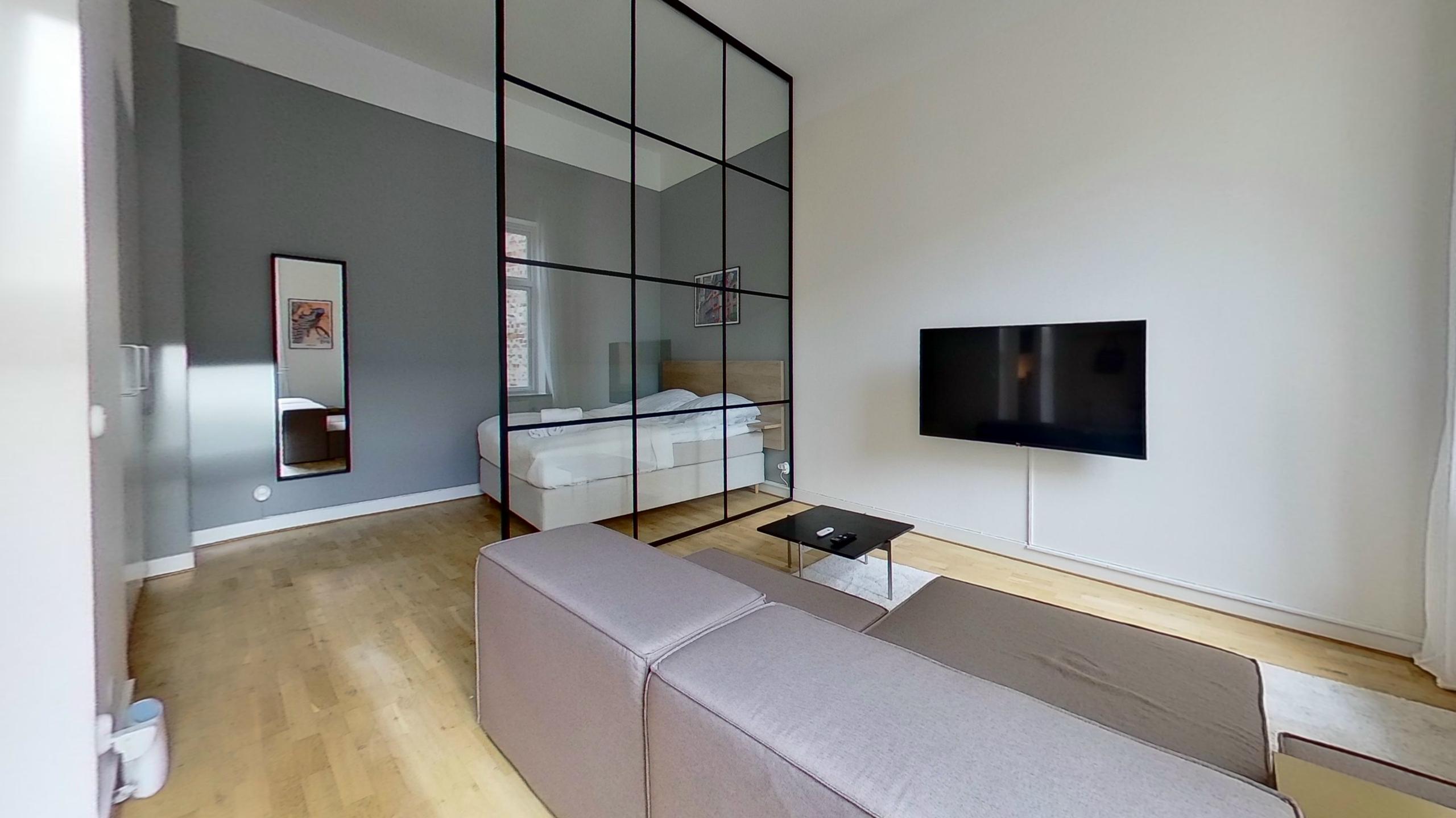 Spacious studio apartment in top location
