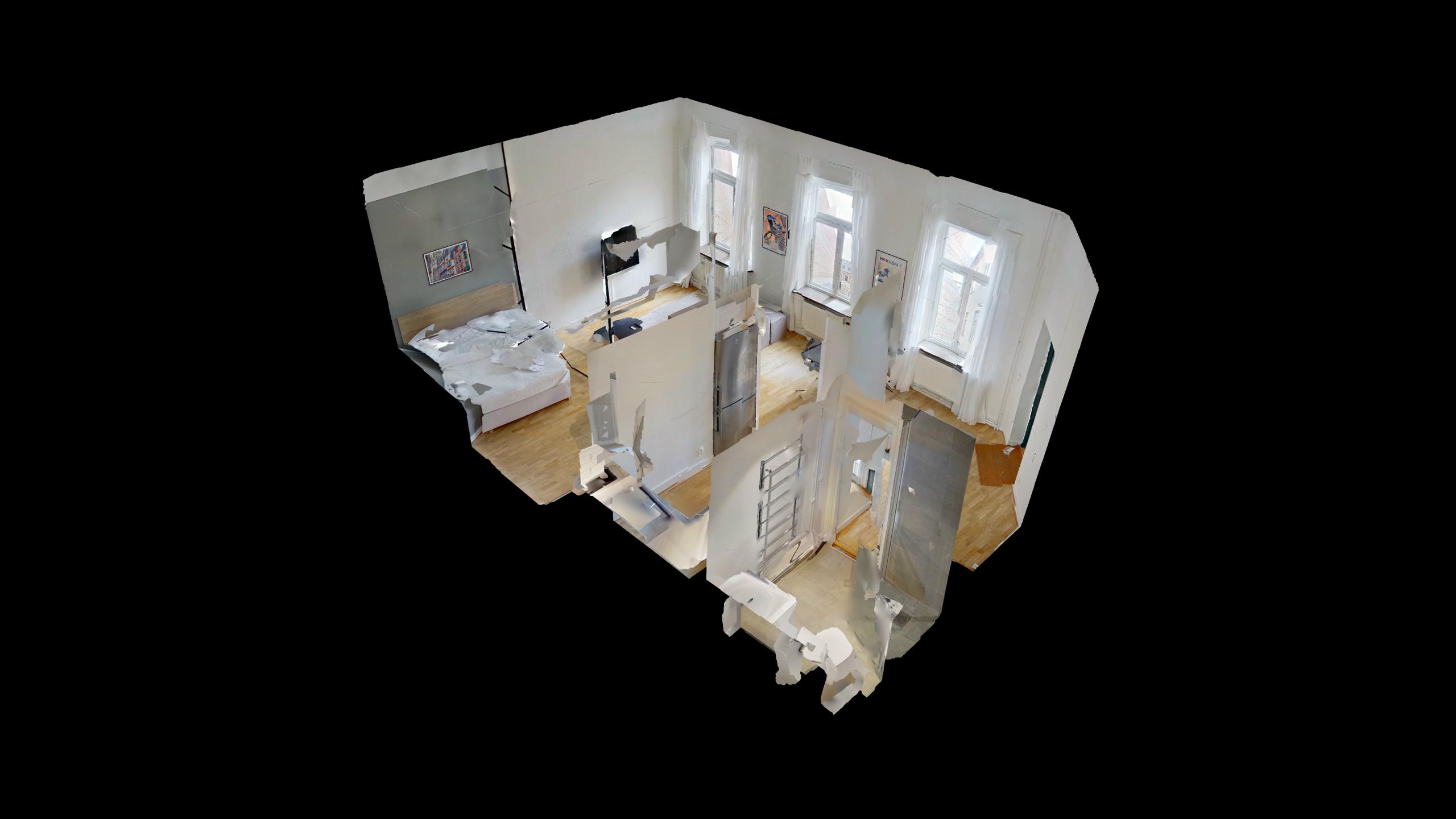 Spacious studio apartment in top location