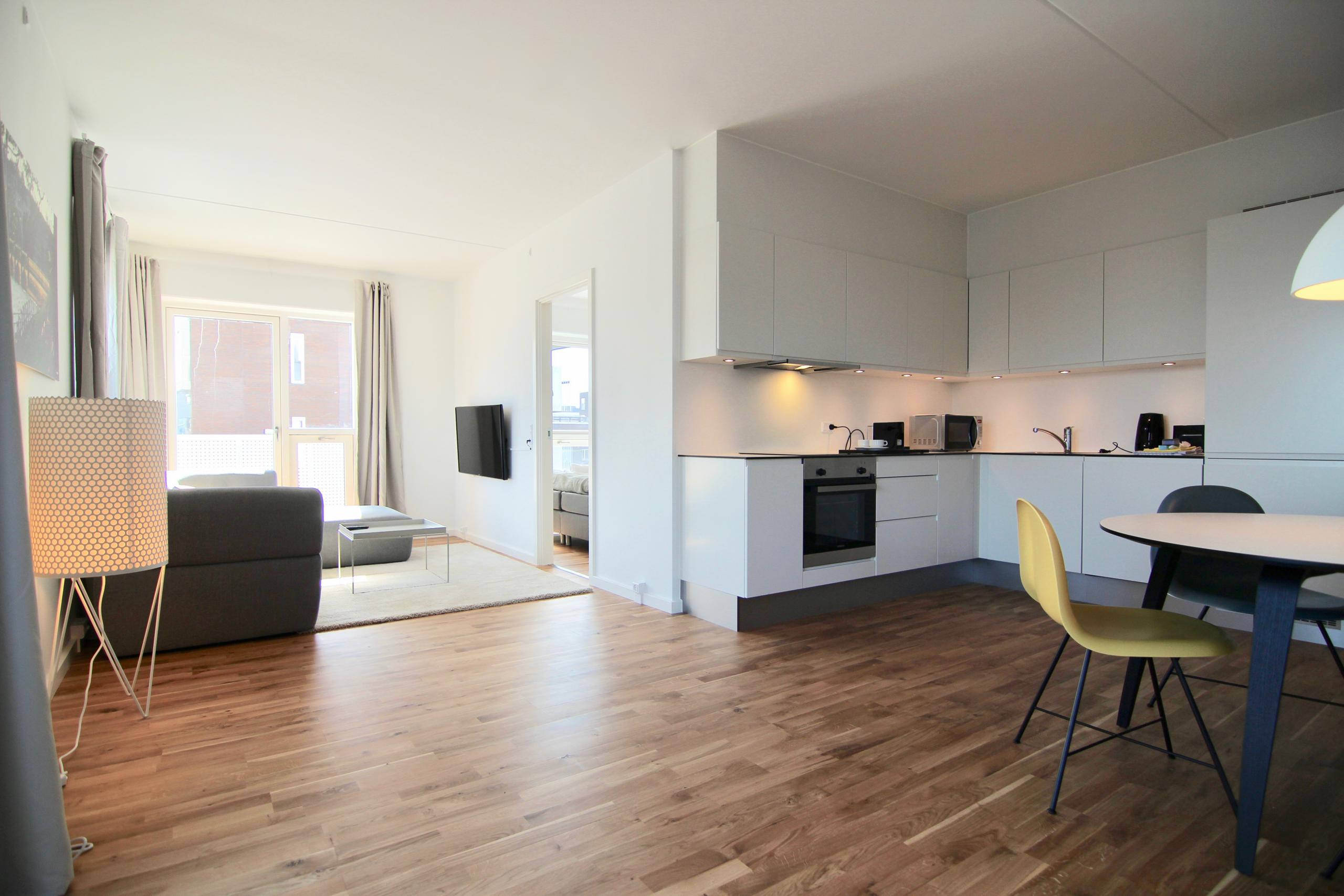 2-BR apartment with balconies in Ørestaden